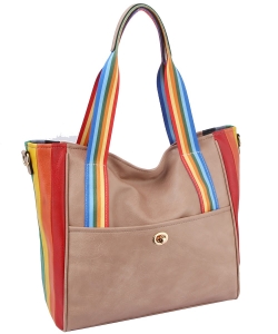 Rainbow Tote Handbag LSD153 BLUSH